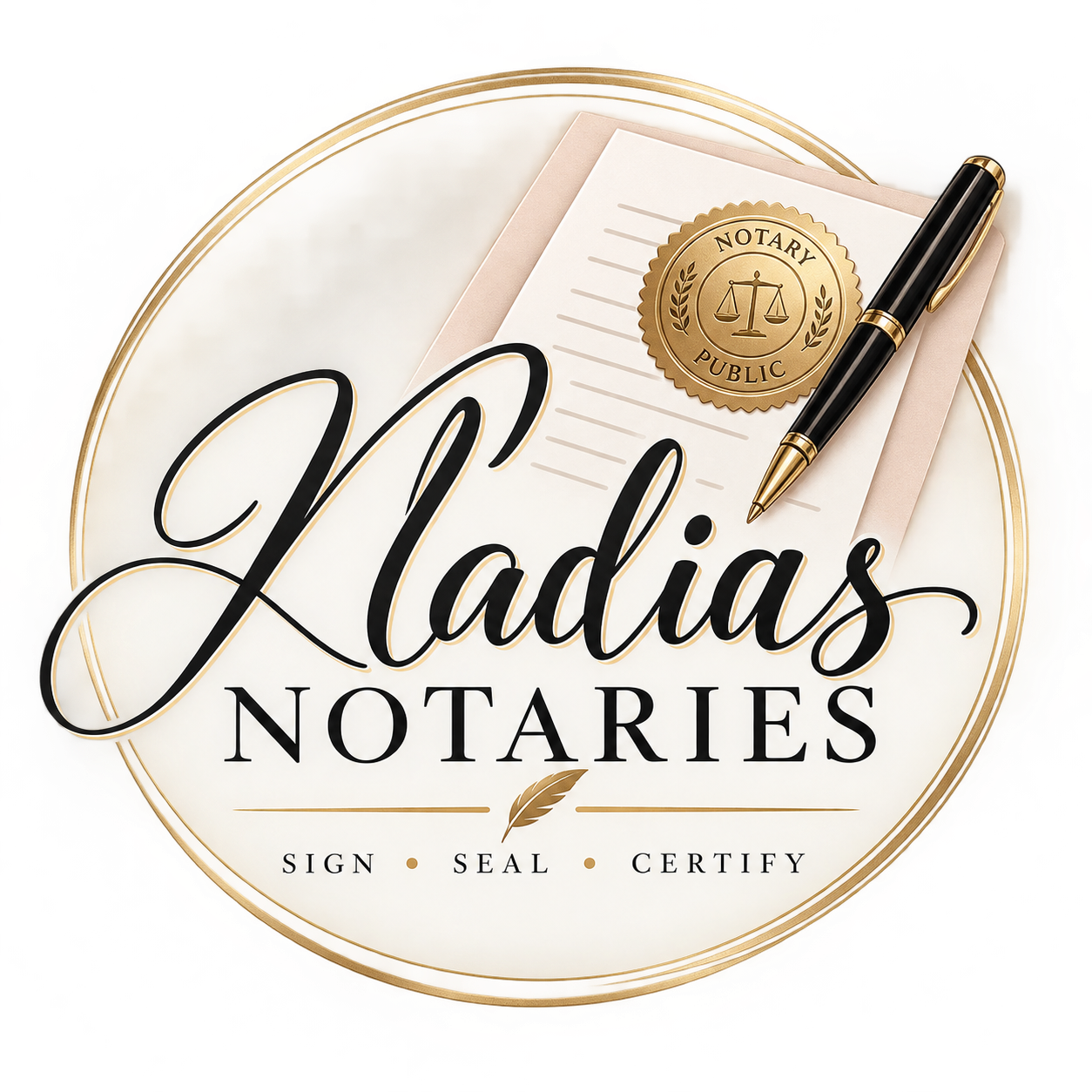 Nadia's Notaries logo